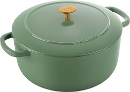 Ballarini Bellamonte Cocotte 28 cm, wokół, zielony, żeliwo