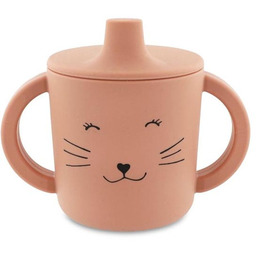 Trixie Baby Silikonowy kubek niekapek Kot