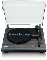 Lenco LS-10BK Półautomatyczny Napęd paskowy Czarny Gramofon