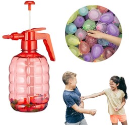 Balony Wodne na Wodę Bomby Wodne Pompka Czerwona