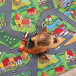 Dywan Dziecięcy Ulice Drogi Farma Miasto 200X400