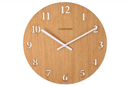 Zegar numeryczny ATMOWOOD z drewna dębowego 34 cm