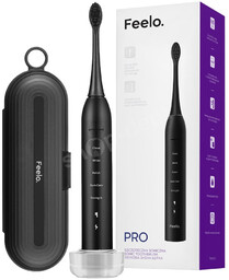 Feelo PRO Black szczoteczka soniczna z etui podróżnym