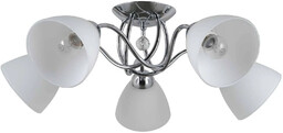 Lampa klasyczna wisząca Lugano PND-5643-5 chrom Italux