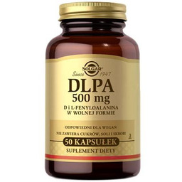 SOLGAR DLPA 500mg, 50 kapsułek