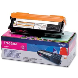 Toner Oryginalny Brother TN-328M (TN328M) (Purpurowy) otwarte pudlko