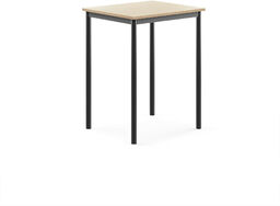 Stół BORÅS, 700x600x900 mm, laminat brzoza, antracyt