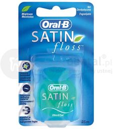 ORAL-B SatinFloss 25m nić dentystyczna o satynowej powłoce,