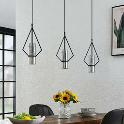 Lampa wisząca Lindby Timasia, 3-punktowa, długa
