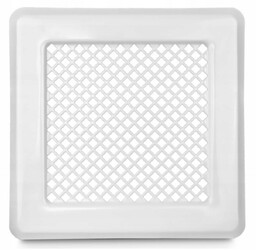 Kratka kominkowa K14 140x140 mm z ramką biały