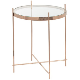 Stolik Sensi rose gold 48x60cm, 48 x 48