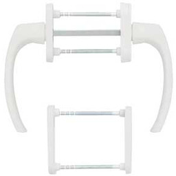 Klamka balkonowa 1005 z rozetą PZ - biel