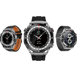 Smartwatch Maxcom Ecowatch1 Czarny 3paski Zegarek sportowy klasyczny