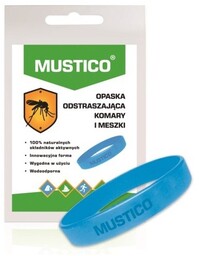 MUSTICO opaska odstraszająca komary i meszki, 1 sztuka