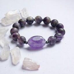 Pakamera UNIKAT - ametyst - unikatowa bransoleta