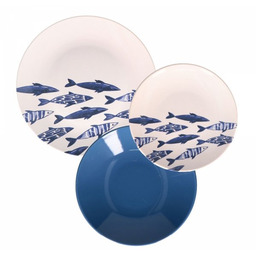 Rose&Tulipani Serwis Obiadowy Dla 6 Osób The Blue