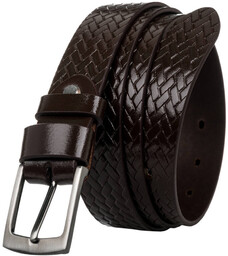 Pasek męski brązowy Rovicky PLW-R-15 BROWN