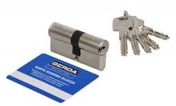 Wkładka Gerda EVO 30/40 nikiel satyna 5 kluczy