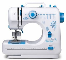 ŁUCZNIK Maszyna do szycia Mini Blue + osłonka