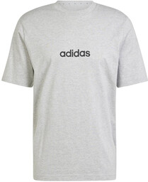 Koszulka męska adidas ESSENTIALS szara bawełniana