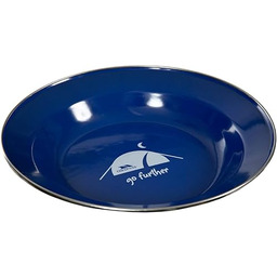Trespass Davo, niebieski, emaliowany talerz kempingowy, 26 cm,