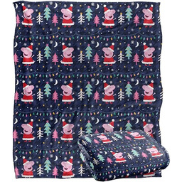 Świnka Peppa, koc, 152 x 127 cm, wzór