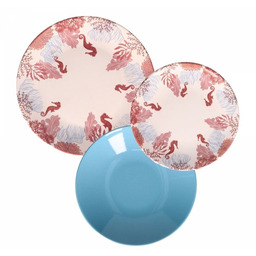 Rose&Tulipani Serwis Obiadowy Dla 6 Osób Seabed