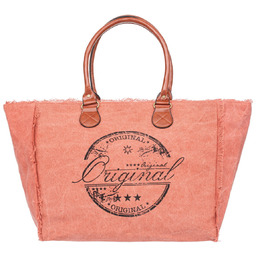 Torba Weekendowa Plażowa Shopperka Vivi Paris Morelowa