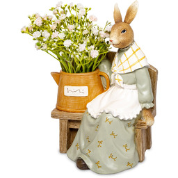 Figurka dekoracyjna wielkanocna królik 20x15x10 175085