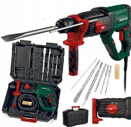 Młotowiertarka Wiertarka Udarowa Nowy Model 1050W Parkside Zestaw