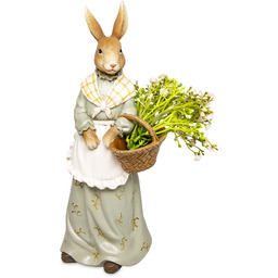 Figurka dekoracyjna wielkanocna królik 31x12x11 175083