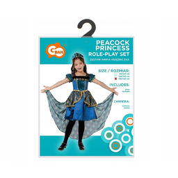 Strój dla dzieci Pawia Księżniczka rozm.130/140cm