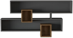 Półka Karen Walnut, antracytowy