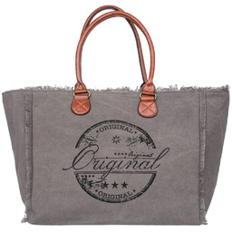 Torba Weekendowa Plażowa Shopperka Vivi Paris Grafitowa