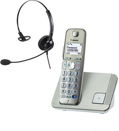 Telefon bezprzewodowy z słuchawką call center Panasonic KX-TGE210PDN