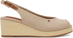 Sandały Tommy Hilfiger Flag Mid Wedge Espad Slingback