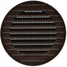 Kratka okrągła fi 100 mm brązowa plastikowa