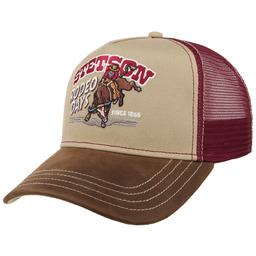 Czapka Trucker Rodeo Days by Stetson, beżowo-czerwony, One