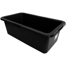 Kastra budowlana prostokątna 80L czarna z regranulatu PP/PE