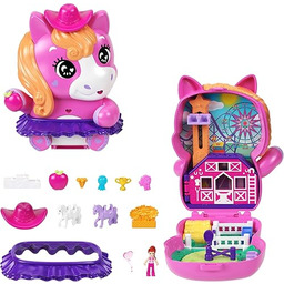 Polly Pocket Kucykowe rodeo Zestaw kompaktowy, 1 mała