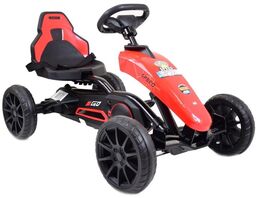 DUŻY GOKART SPEED NA PEDAŁY Z HAMULCEM, REGULOWANE