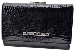 Portfel Damski Skórzany GREGORIO 12 cm Klamra Skóra