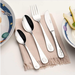 Leonardo Zestaw 4cz sztućców dla dzieci BAMBINI