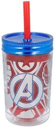 Kubek ze słomką AVENGERS MARVEL 370ml