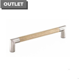 Uchwyt meblowy podłużny 7623 192 Srebrny z Drewnem