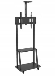 Stojak mobilny Techly 32"-70", 60kg, z półką