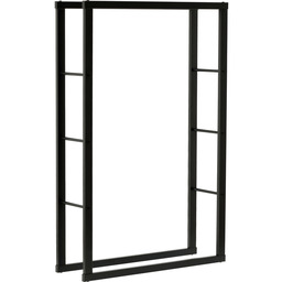 Vorel STOJAK STALOWY NA DREWNO KOMINKOWE 80X25X100CM