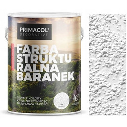 Primacol Farba Strukturalna Baranek Biała 5L