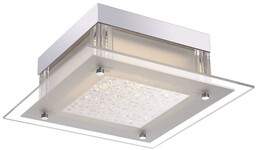 ,Plafon Vetti C47111-1,, chrom/transparentny,, 12W LED,, barwa neutralna