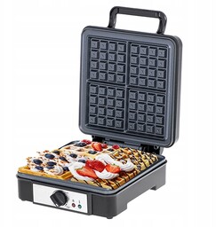 Gofrownica 1800W na 4 Gorące Chrupiące Gofry Powłoka